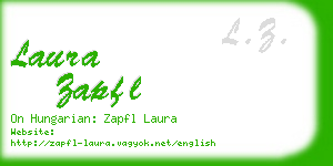 laura zapfl business card